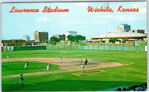 c1970s Wichita, KS Lawrence Baseball Game Stadium Players Hotel Broadview A307