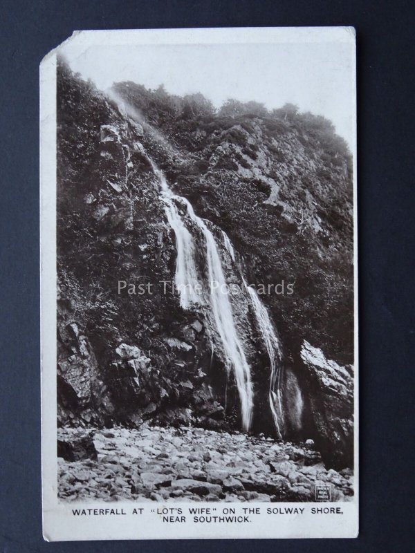 Sussex WATERFALL Lots Wife SOLWAY SHORE c1915 RP Postcard by J. Maxwell & Son
