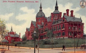 JOHN HOPKINS HOSPITAL BALTIMORE MARYLAND POSTCARD (c. 1910)