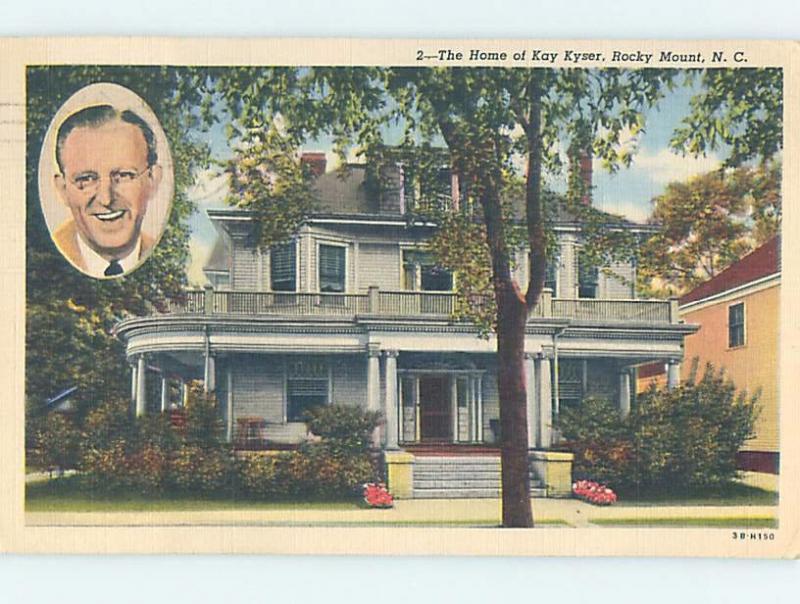 Linen HOME OF KAY KYSER Rocky Mount North Carolina NC d1774