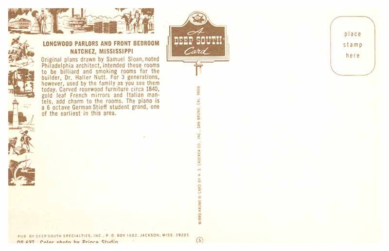 Postcard HOUSE SCENE Natchez Mississippi MS AR5481