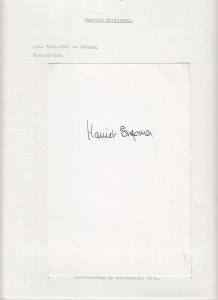 Viscountess Harriet Bridgeman, 2 Original Autographs with Photo, Royalty (L6521)