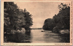 Kennebunk River Maine Vintage Postcard C080