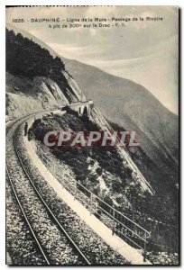 Old Postcard Dauphine line Mure Passage of the Rivoire on the Drac