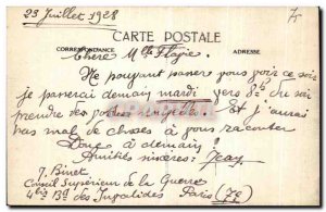 Old Postcard Paris the Arc du Triomphe