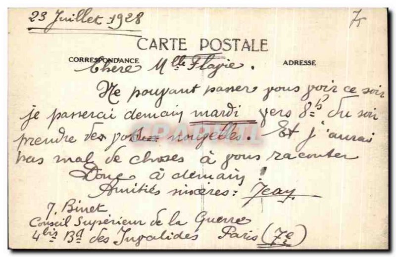 Old Postcard Paris the Arc du Triomphe