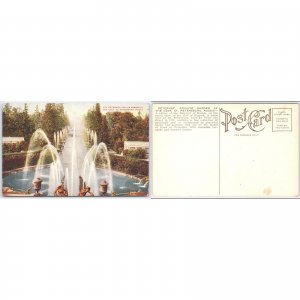 Postcard Peterhof Private Garden of the Czar St. Petersburg Russia c1910