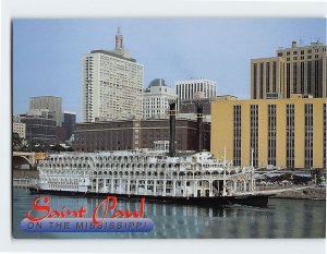 Postcard American Queen Riverboat St. Paul Minnesota USA