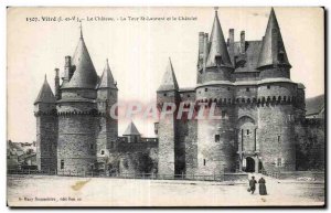 Old Postcard Vitre Chateau La Tour St Lawrence and Chatelet