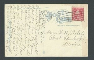 Feb 6 1919 Post Card Mailed W/2c Postage to Pay WWI Tax Rate From 11-21-1917---