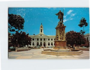 Postcard Plaza De Colon, Mayagüez, Puerto Rico