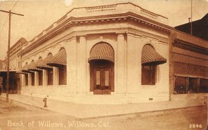 Willows California c1910 Postcard Bank Of Willows Building