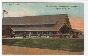 Pavilion Basement Bath House Virginia Beach Virginia 1910c postcard