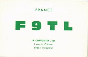CPA France F9TL - Le Corvoisier Jean 7 rue du Chateau BREST (194211)