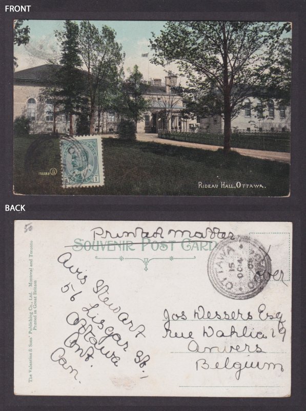 Postcard, CANADA, Ottawa, Rideau Hall
