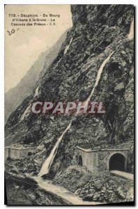 Old Postcard Dauphine Du Bourg d'Oisans to La Grave La Cascade Fr?aux