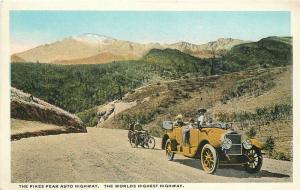 Autos 1920s Motorcycle Pikes Peak Auto Highway Summit Hyde Teich Colorado 5869