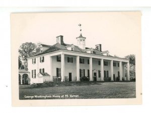 VA - Mount Vernon. George & Martha Washington's Home RPPC (2.5 X 3.5)   