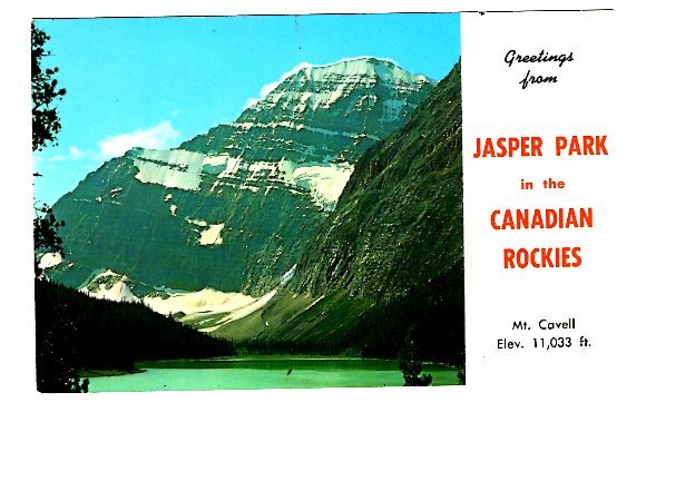 Greetings from Mount Cavell Jasper Park, Alberta,