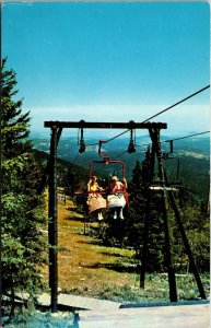 Vtg Lead Deadwood South Dakota SD Terry Peak Chair Lift Black Hills Postcard