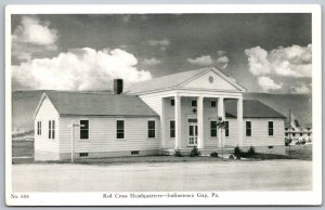 Indiantown Gap Pennsylvania 1940s WWII Postcard Red Cross Headquarters