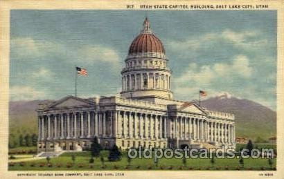 Salt Lake, Utha, USA United States State Capital Building Unused 