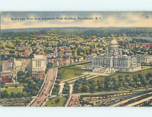Unused Linen POSTCARD FROM Providence Rhode Island RI HM9409