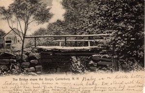 USA 1906 New Hampshire Bridge above Gorge Canterbury Undivided Cody Bros NH