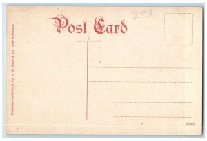 c1910 City Hall Post Office Y.M.C.A. Exterior Building Lansing Michigan Postcard 
