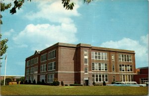 Vtg Milford High School Delaware DE Unused Chrome Postcard