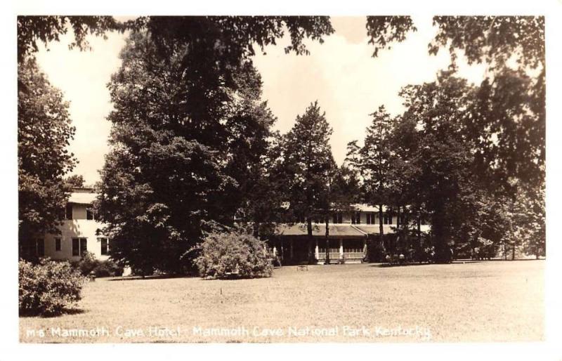 Mammoth Cave Park Kentucky Hotel Real Photo Antique Postcard K61117