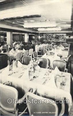 P.&O. Himalaya, First class dining saloon Ship Interiors, Unused 