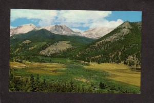 CO Mummy Mountain Range Horseshoe Park Rocky National Park Colorado Postcard