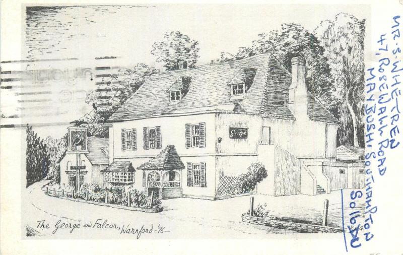 The George and Falcon tavern inn Warnford