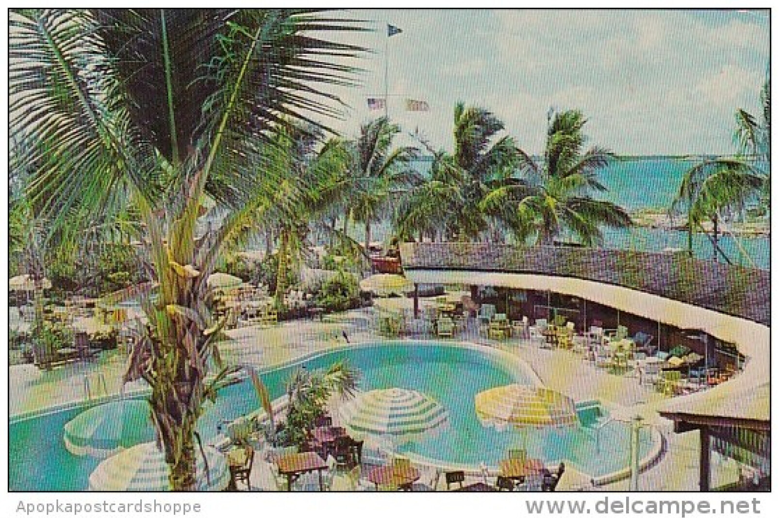 Florida Miami Bimini Marina And Pool As Viewed From The Anchors Aweigh