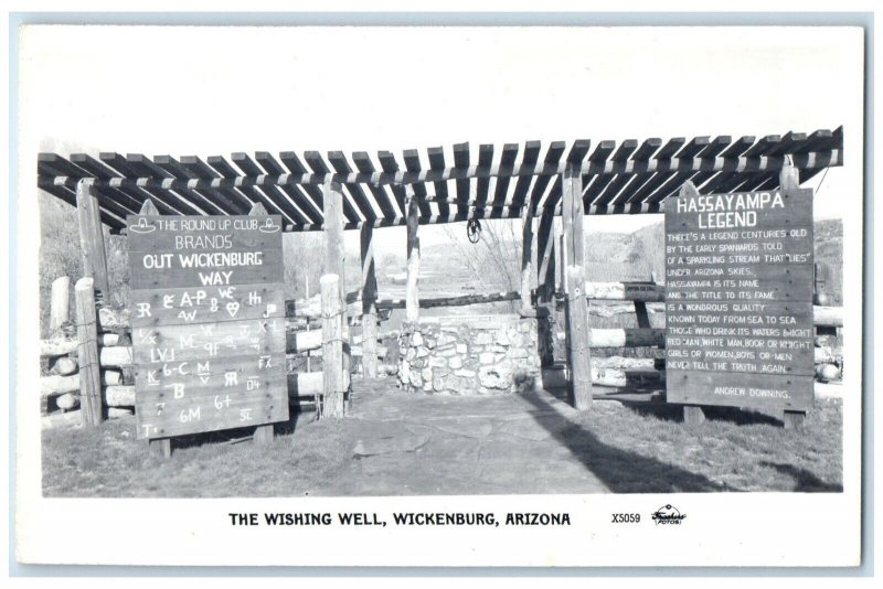 c1940's The Wishing Well Wickenburg Arizona AZ RPPC Photo Vintage Postcard