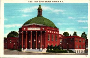 USA First Baptist Church Asheville North Carolina Linen 09.81