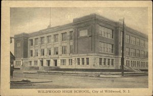 Wildwood New Jersey NJ Wildwood High School c1910 Vintage Postcard