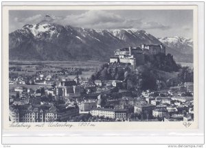 Bird's Eye View, Salzburg Mit Untersberg, Austria, 1910-1920s