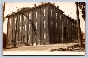 J87/ Fairmont West Virginia RPPC Postcard c1910 Second Ward School 628