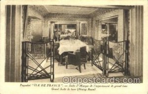 Ile de france,Salle a Manger de l' appartement Ship Interiors, Unused crease ...