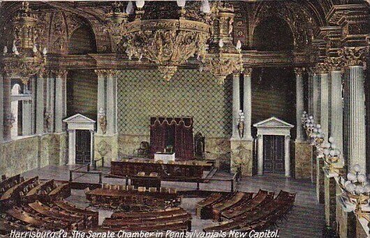 The Senate Chamber In Pennsyivanias New Capitol Harrisburg Pennsylvania