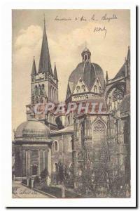 Aachen Old Postcard Remembrance d & # 39Aix Chapel