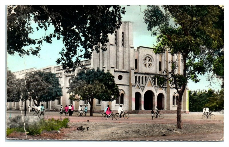 RPPC La Cathedrale, Ouagadougou, Burkina Faso Postcard *6V(4)5