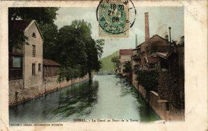 CPA ÉPINAL - Le Canal au Pont de la Xatte (455842)