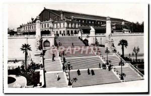 Old Postcard Marseille Staircase Monument De La Gare St Charles