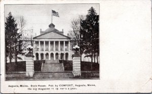 Postcard ME Augusta -  State House. Published by Comfort magazine