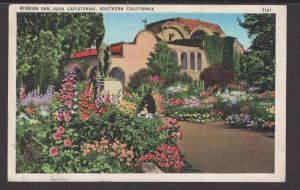Southern California - Mission San Juan Capistrano Orange County pm1937 ~ Linen