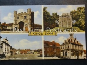 c1952 - KIng's Lynn Multiview Red Mount,Custom House, Tues Market Place, South G