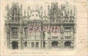 Old Postcard Rouen Turret Courthouse (map 1900)